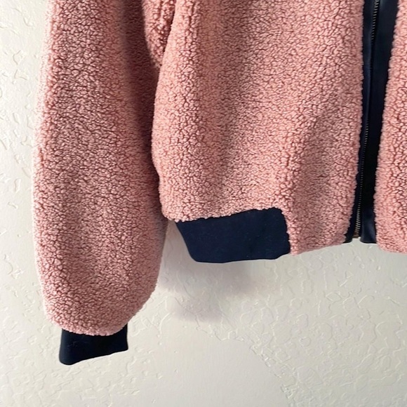 Pink‎ Owl Pink Sherpa Zipup Jacket - Picture 3 of 9